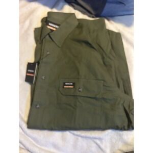 Hitachi Long Sleeve Olive Green‎ Work Shirt New Extra Large